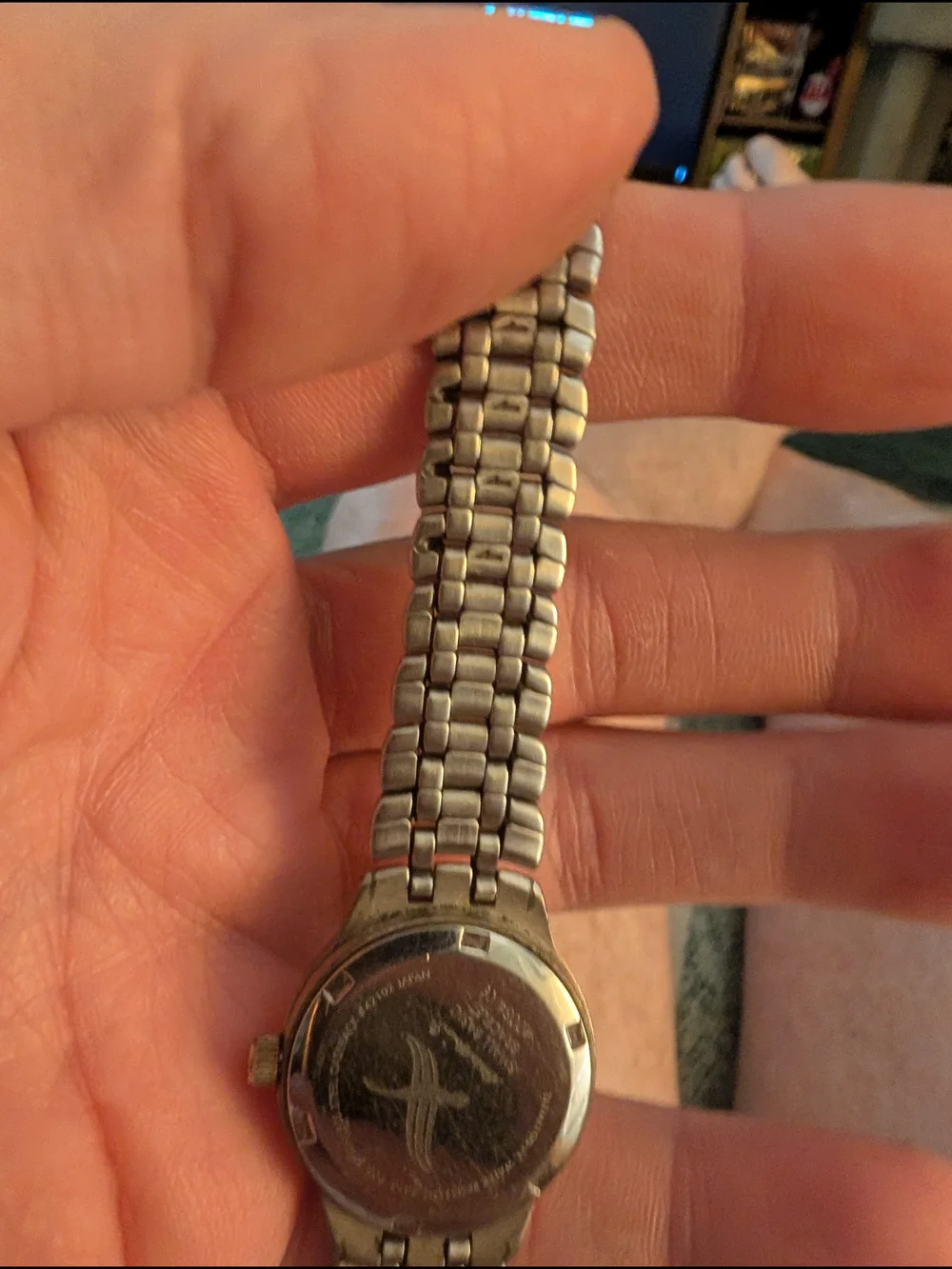 Eddie Bauer Silver and Gold Two-Tone Analog Watch With Brand New Battery In It